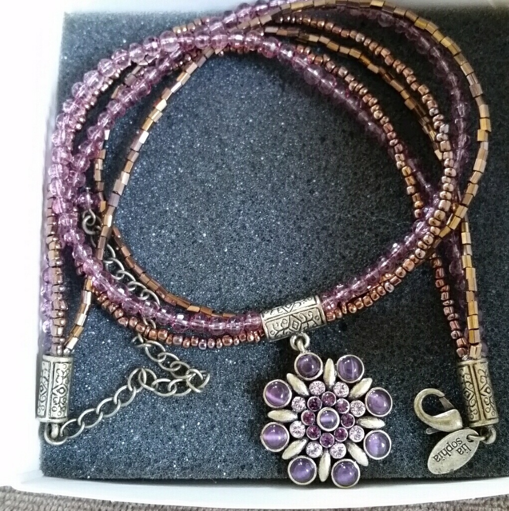 Purple Lia Sophia Necklace